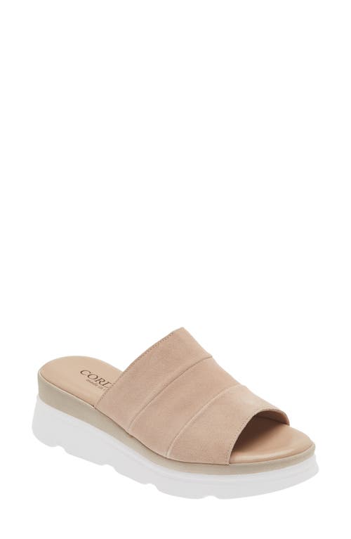 Cordani Andria Platform Slide Sandal in Sahara Combo 