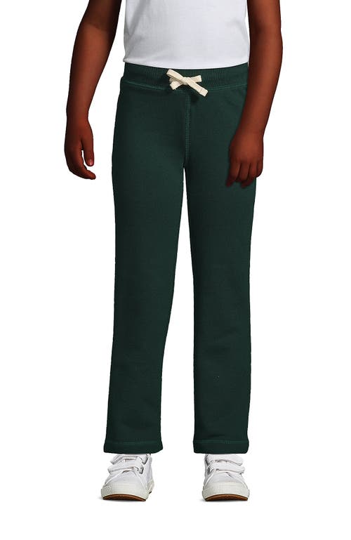Shop Lands' End School Uniform Girls Sweatpants In Evergreen
