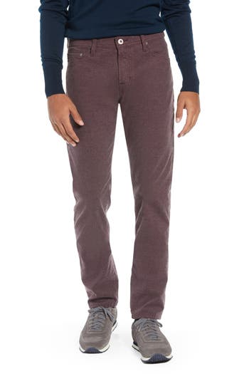 Ag Tellis Slim Fit Five-pocket Pants In Rich Carmine