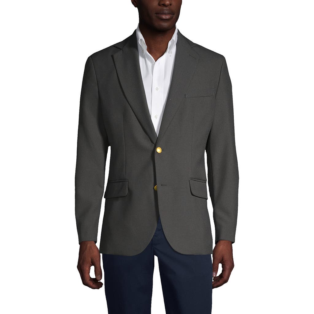 Lands' End School Uniform Hopsack Blazer In Slate Frost