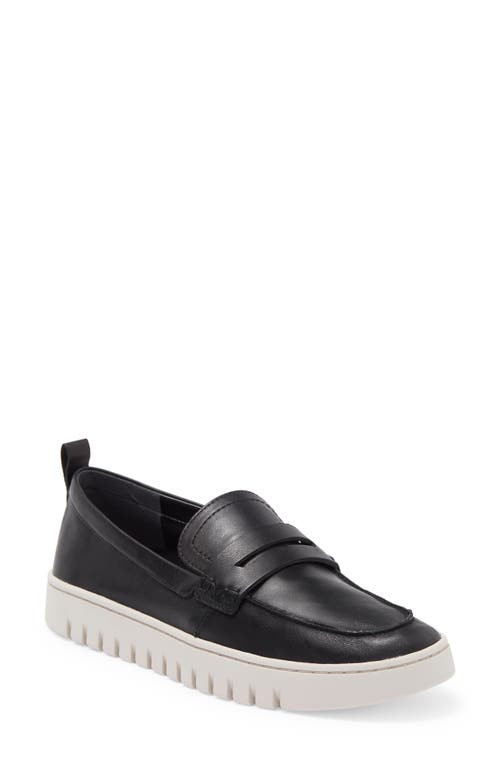 Uptown Hybrid Penny Loafer (Women) - Wide Width Available in Black Leather