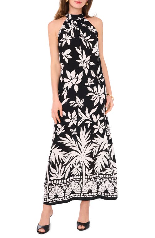Vince Camuto Halter Maxi Dress In Rich Black