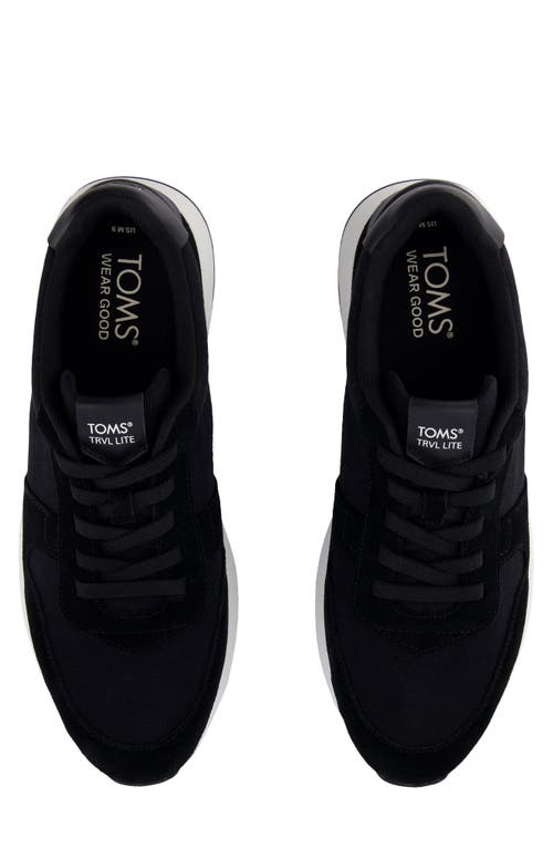 Toms Trvl Lite Retro Sneaker In Black