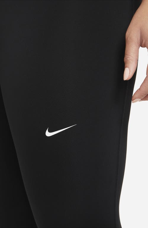 Shop Nike Pro 365 Leggings In Black/white