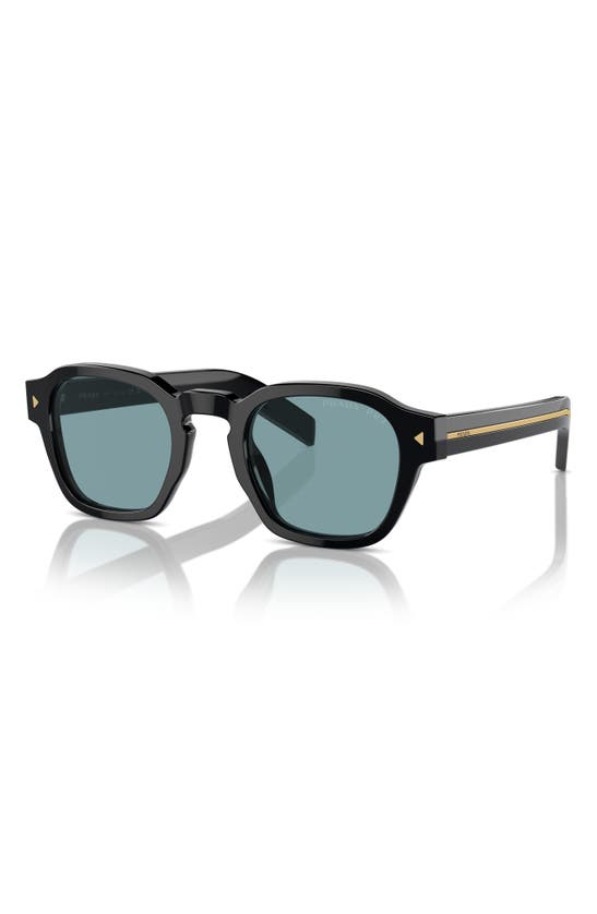 Shop Prada 53mm Polarized Phantos Sunglasses In Black