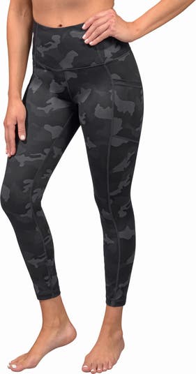 Turquoise Camouflage Leggings with Pockets