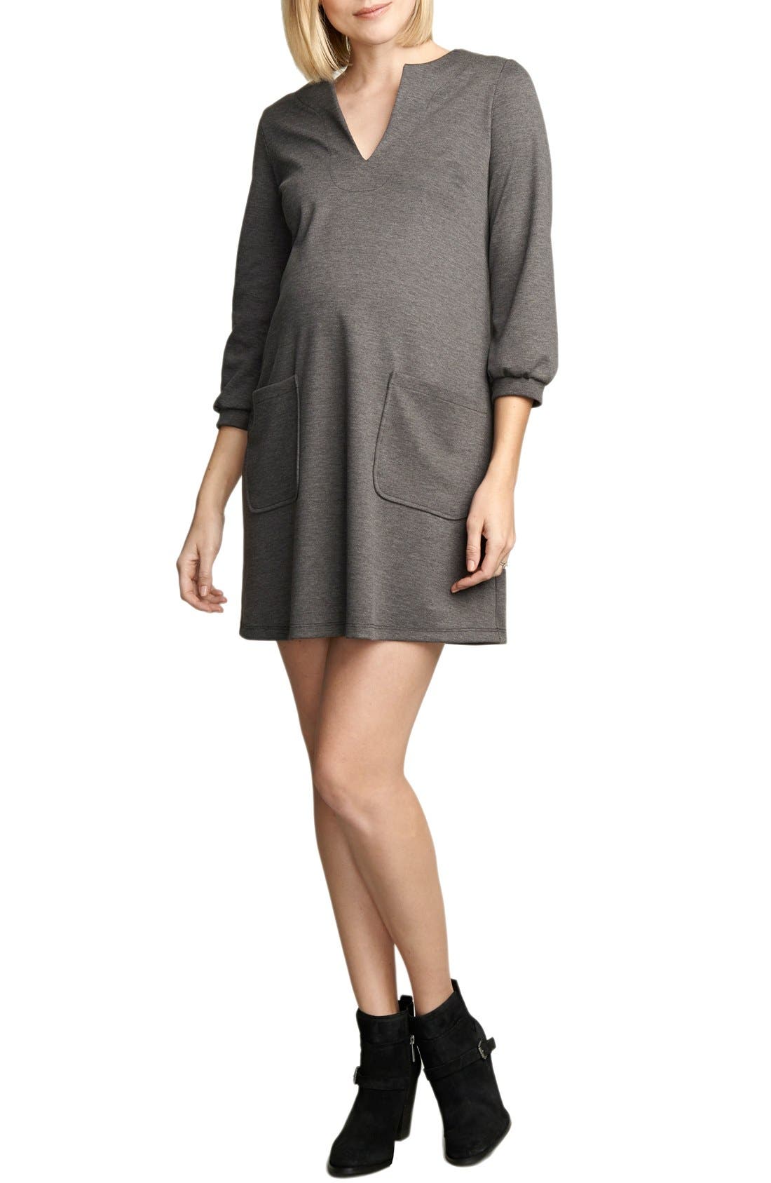 Maternal America Stripe Maternity Dress