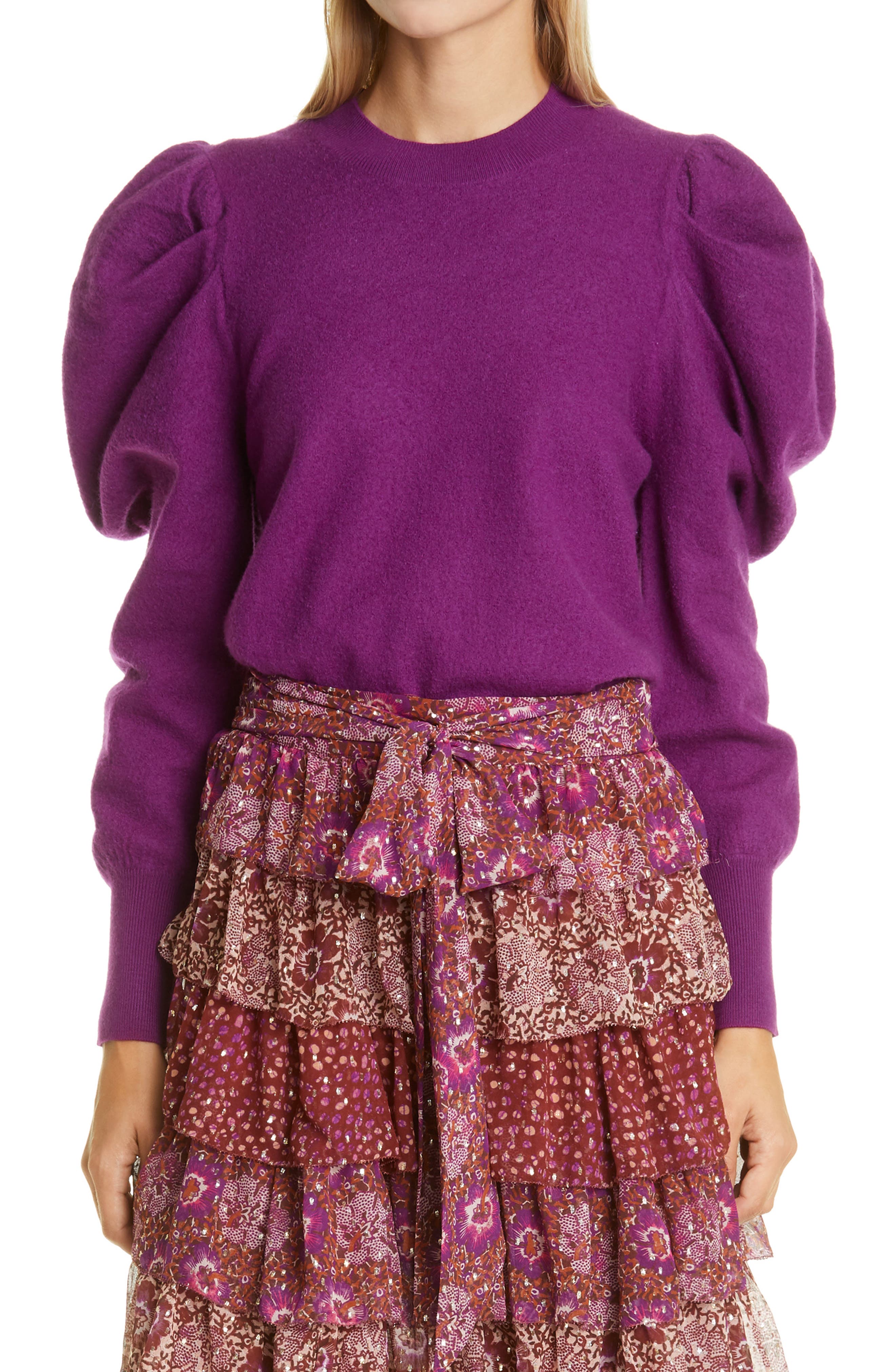 Ulla johnson purple sweater Clearance
