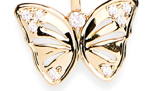 Nadri Butterfly Layered Necklace & Stud Earrings Set In Gold