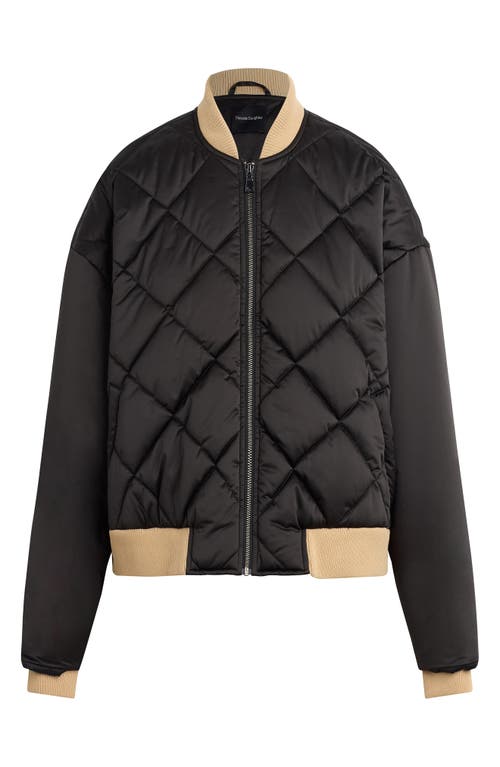 Favorite Daughter The Favorite Quilted Bomber Jacket In Black
