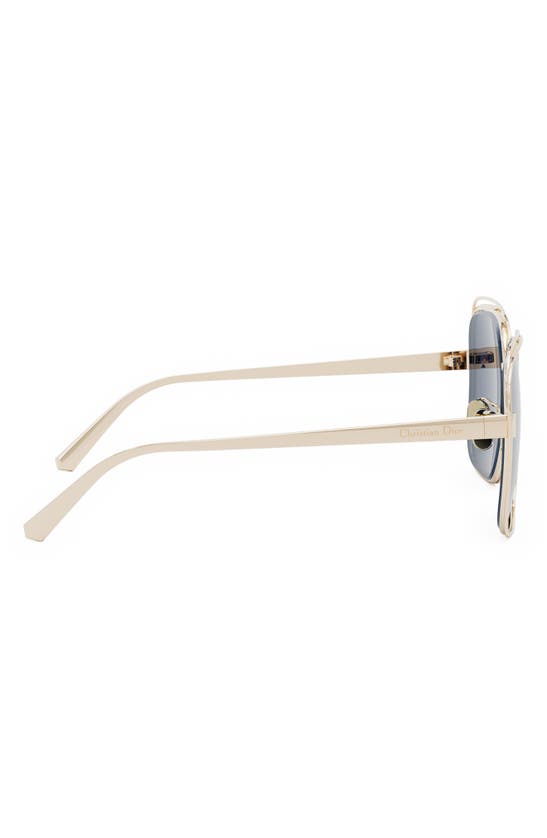 Dior Fil S1u Sunglasses In Shiny Gold Dh / Blue