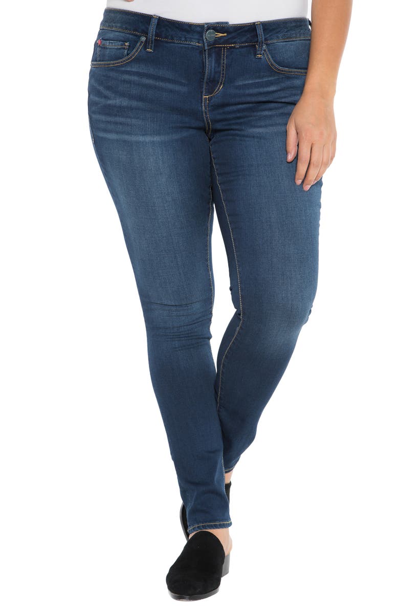 SLINK Jeans 'The Skinny' Stretch Denim Jeans (Amber) (Plus Size ...