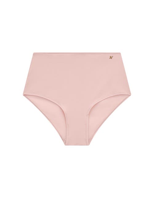 Shop Nudea The Stretch High Waisted Brief In Blush Pink