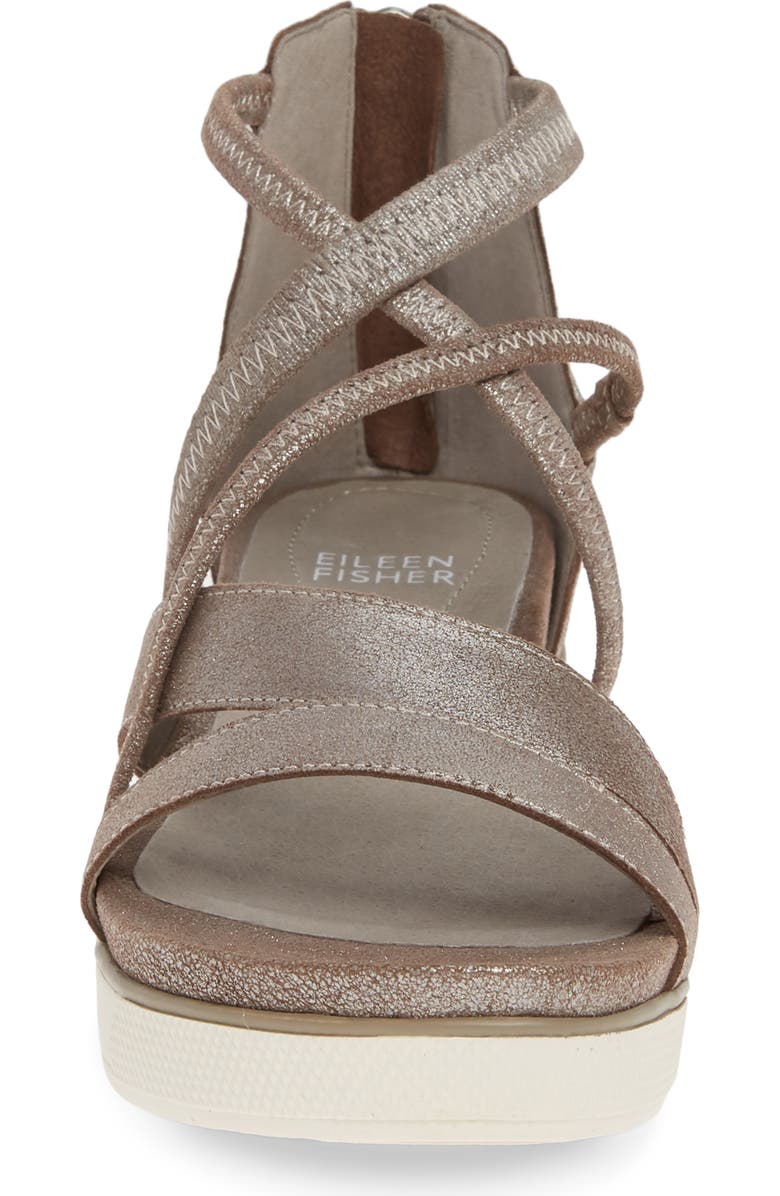 Eileen Fisher Skip Strappy Platform Sandal, Alternate, color,