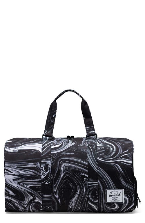 Herschel Supply Co. Novel Duffle Bag in Paint Pour Black