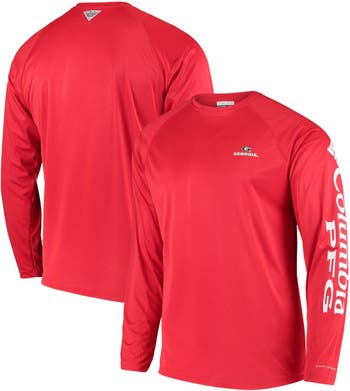 Men's Columbia Charcoal Alabama Crimson Tide Big & Tall Terminal Tackle  Omni-Shade Long Sleeve Raglan T-Shirt