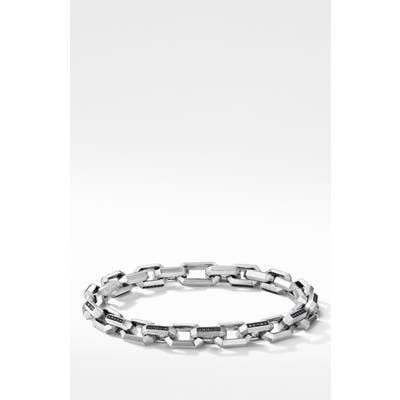 David Yurman Heirloom Pave Black Diamonds Chain Link Bracelet