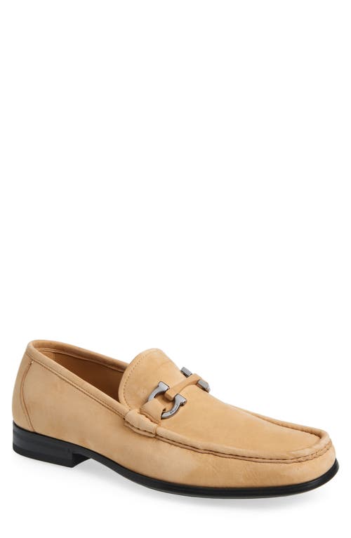 Shop Ferragamo Grandioso Two-bit Loafer In Light Camel