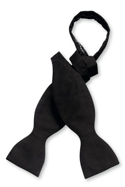 Charles Tyrwhitt Self-Tie Silk Bow Tie in Black 