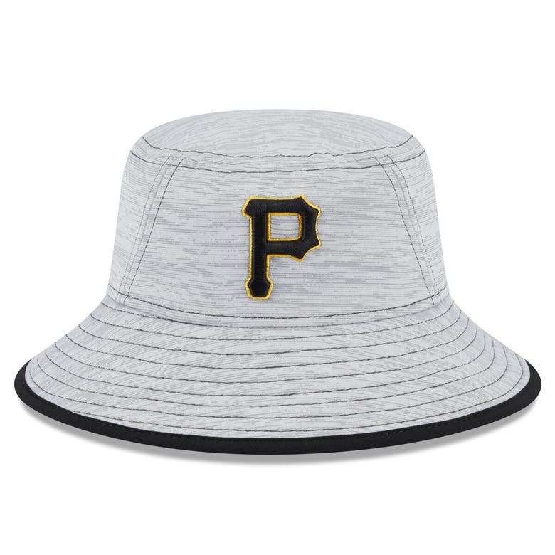 New Era Gray Pittsburgh Pirates Game Bucket Hat ModeSens
