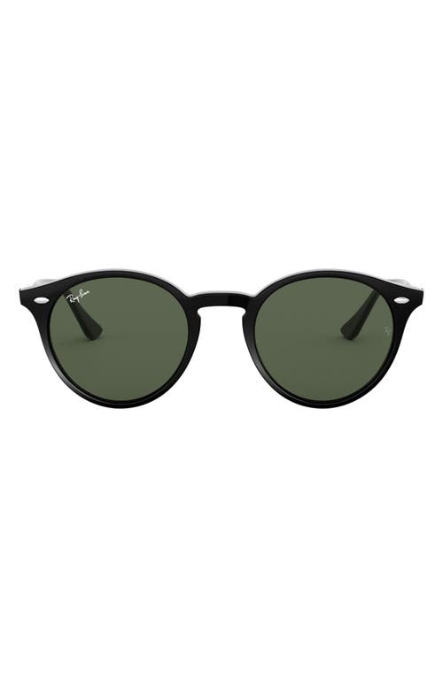 Ray-Ban Highstreet 49mm Round Sunglasses in Black at Nordstrom