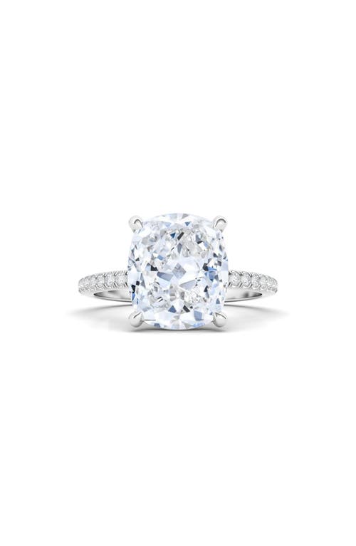 Shop Hautecarat 18k White Gold Cushion Cut Lab Created Diamond Engagement Ring