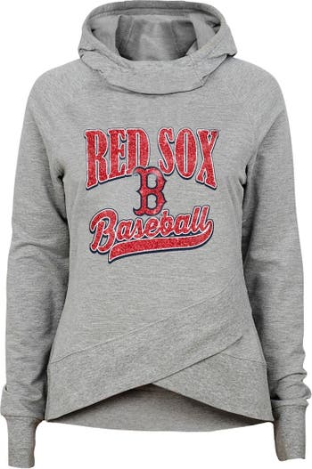 Outerstuff Girls Youth Heathered Gray Boston Red Sox America's Team Raglan  Pullover Hoodie