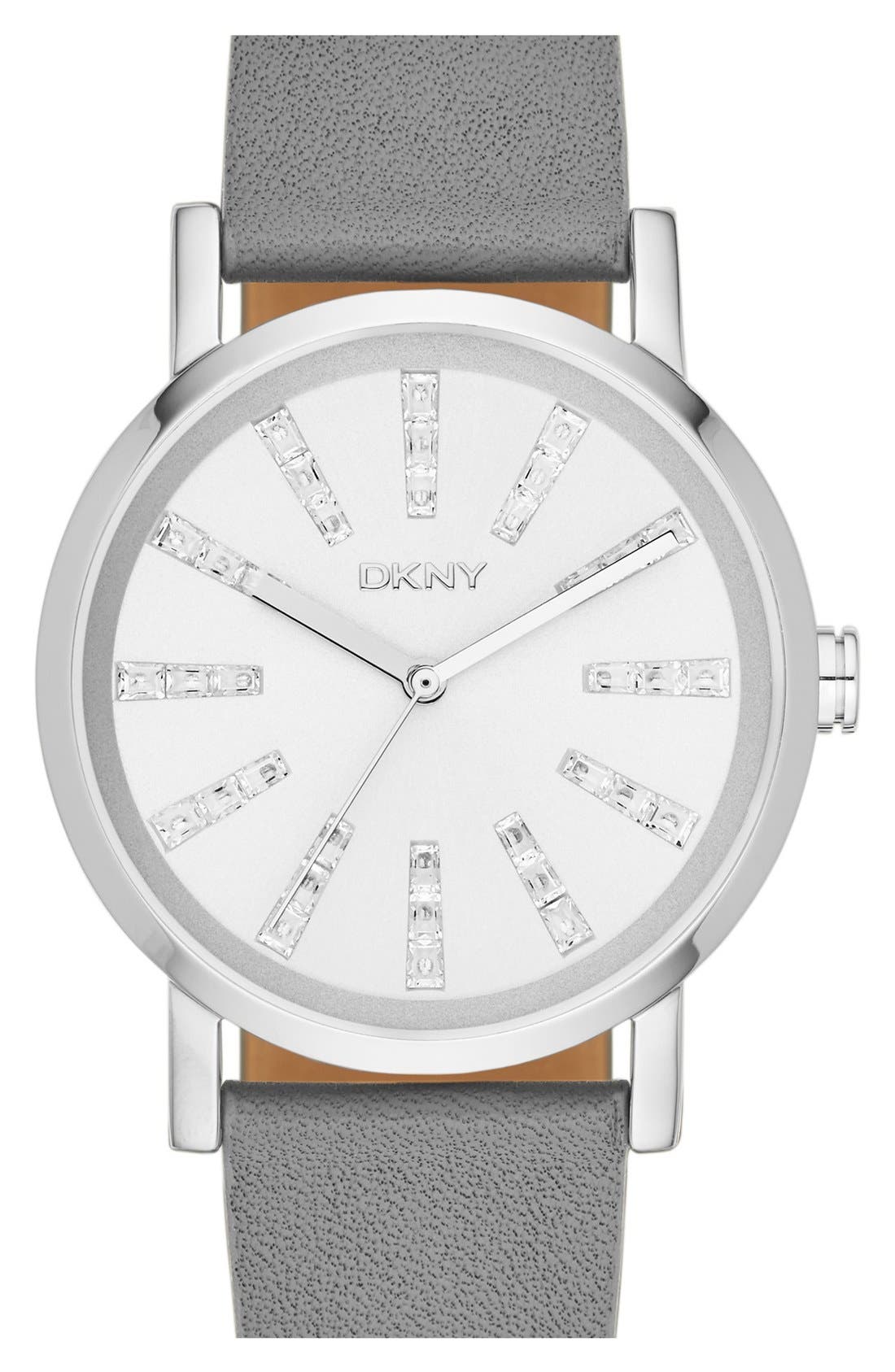 DKNY 'Soho' Leather Strap Watch, 38mm Nordstrom