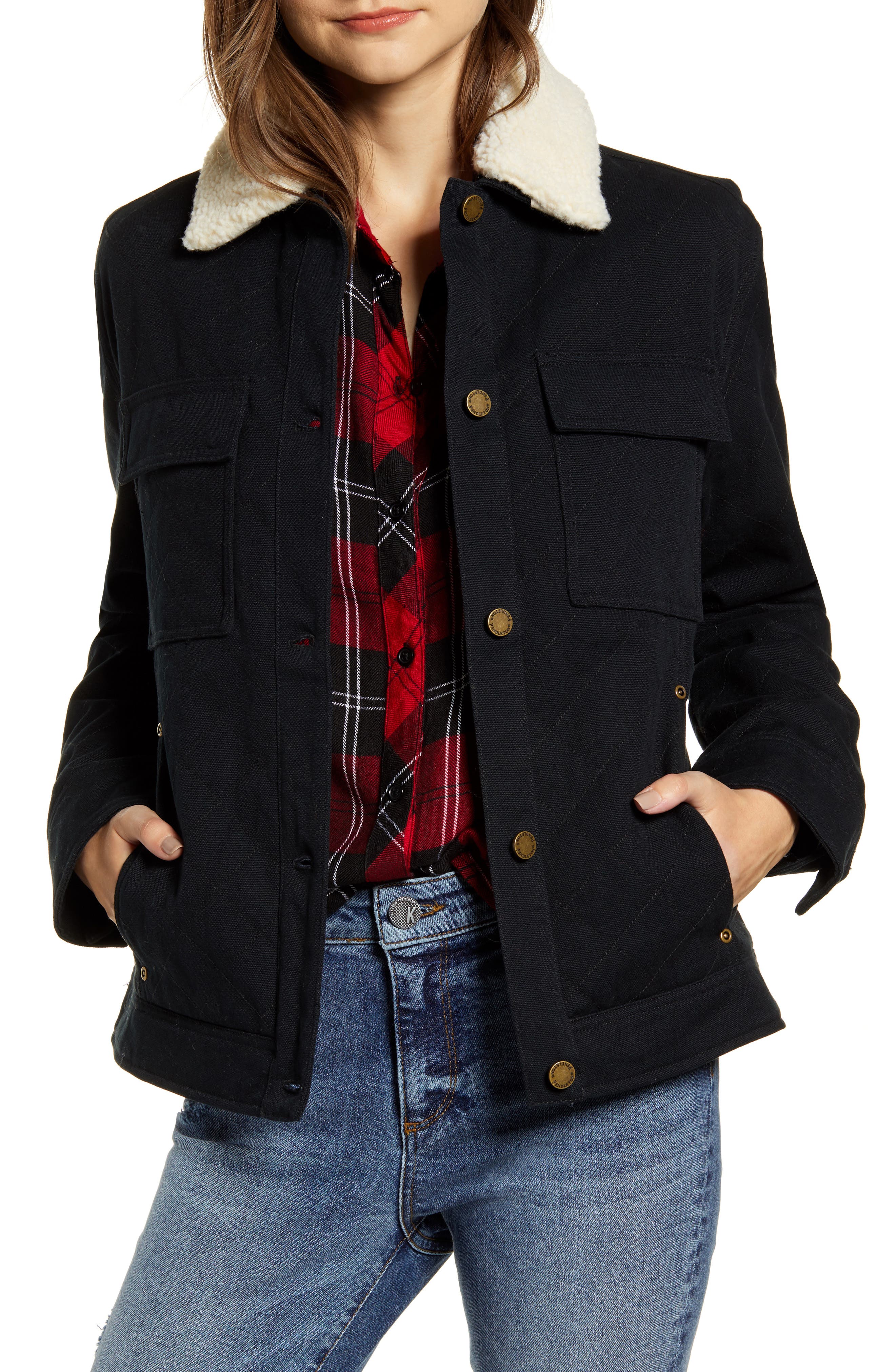 Pendleton Sidney Barn Coat With Faux Shearling Collar Nordstrom