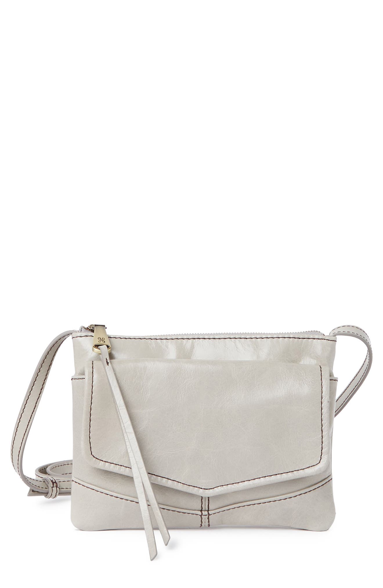 Hobo Amble Leather Crossbody Bag In Dovetail