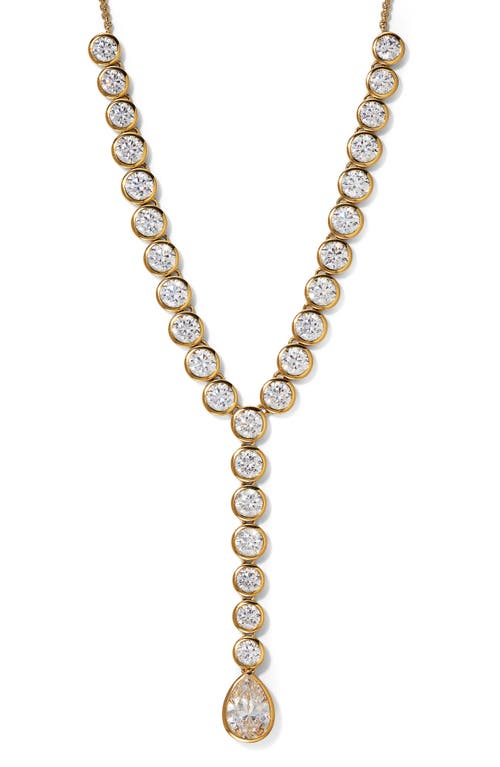 Shop Nadri Farrah Cubic Zirconia Y-necklace In Gold