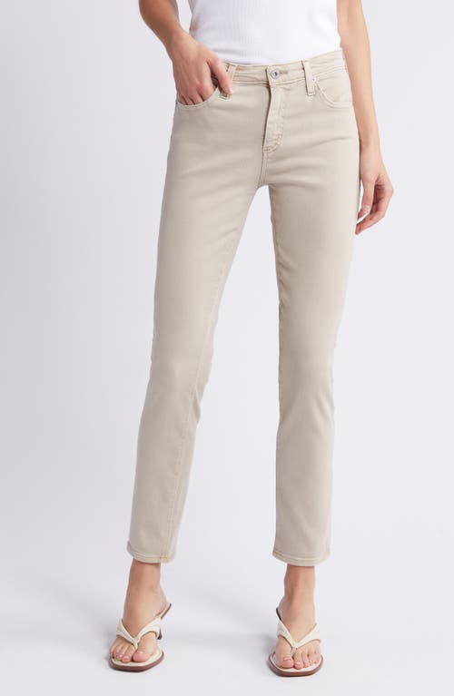 Ag Prima Mid Rise Ankle Cigarette Jeans In Neutral