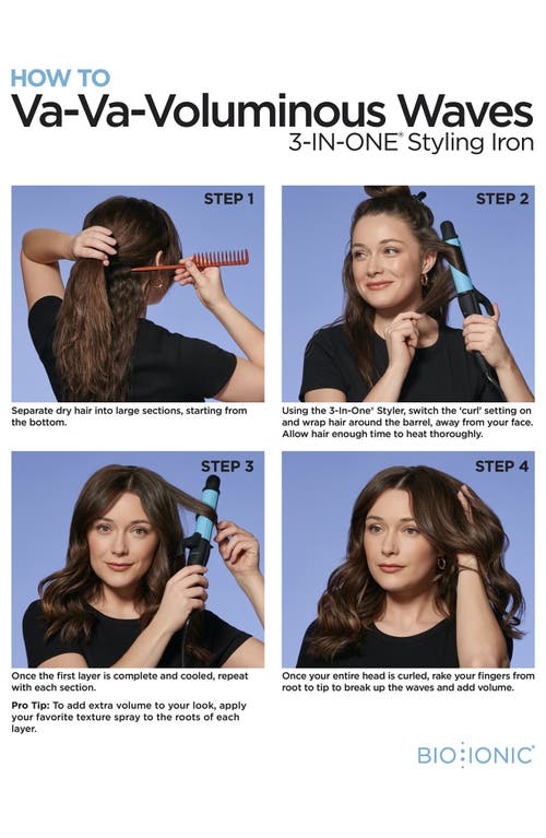 Bio Ionic 3-1 Curler Wand Flat Iron In No Color