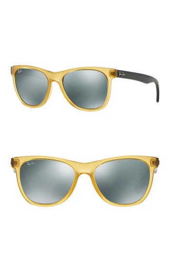 Ray Ban Ray-ban Highstreet 54mm Wayfarer Sunglasses In Yellow