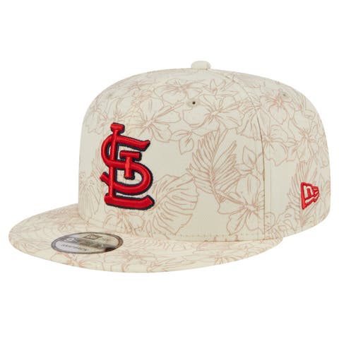 Men's New Era Cream Atlanta Braves Spring Training Leaf 9FIFTY Snapback Hat  