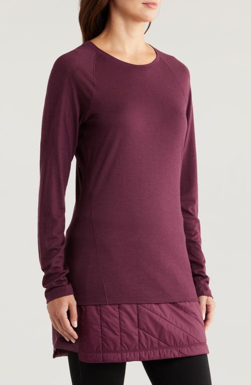Smartwool Classic Thermal Long Sleeve Merino Wool Base Layer T-shirt In Eggplant