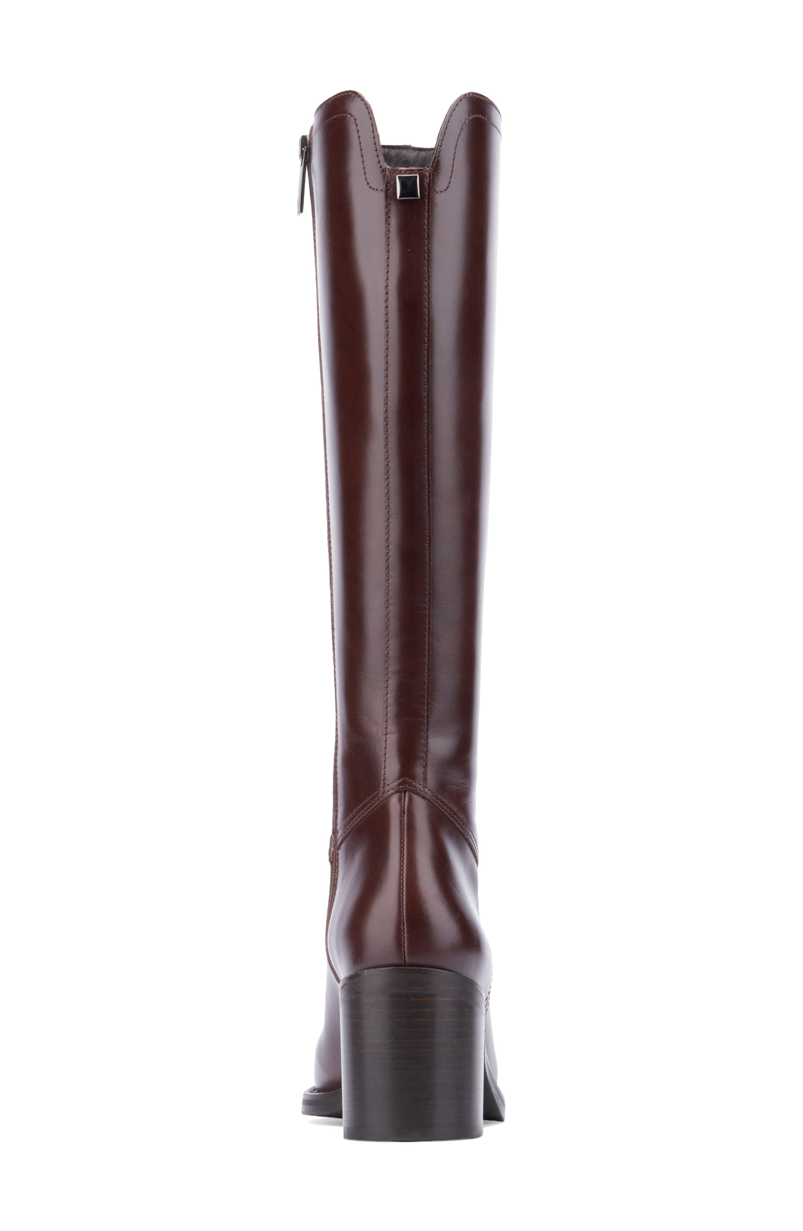 Aquatalia Josephina Knee High Boot in Chocolate Smart Closet