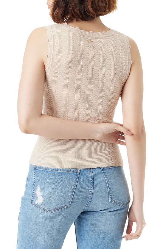 Shop Sam Edelman Mariyah Scallop Sweater Tank In Nude