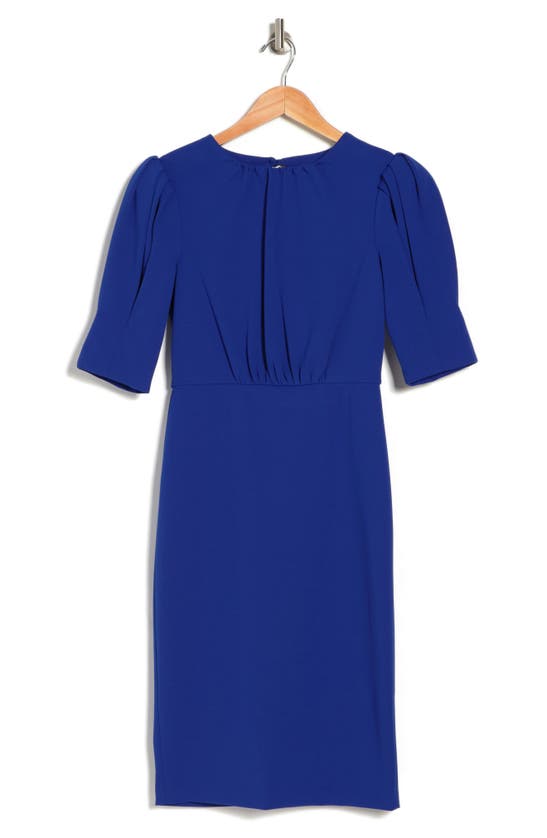 dark blue satin slip dress TAYLOR MIDI SILK SLIP DRESS main image 1