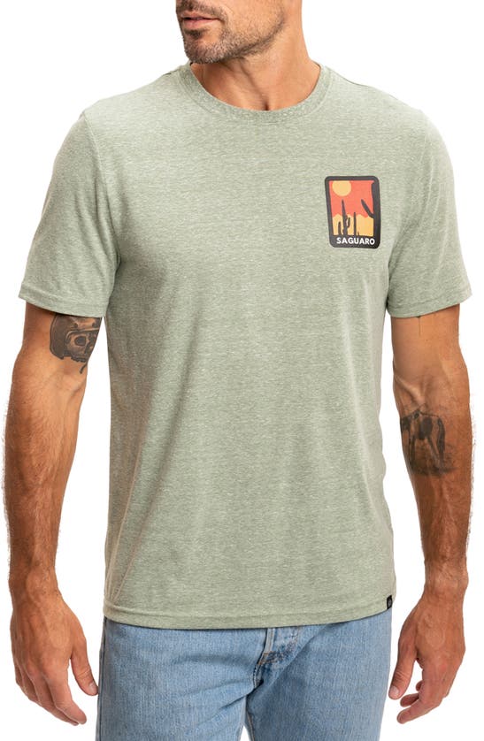 Shop Threads 4 Thought Saguaro Triblend Graphic T-shirt In Cactus