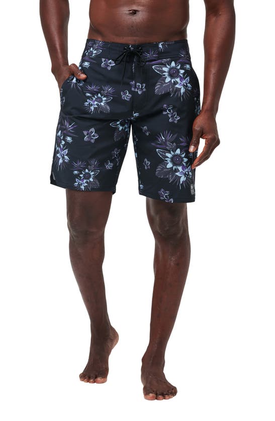 Travismathew Tiki Time Board Shorts In Black