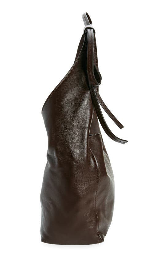 Shop Reformation Small Vittoria Leather Tote In Tobacco Leather