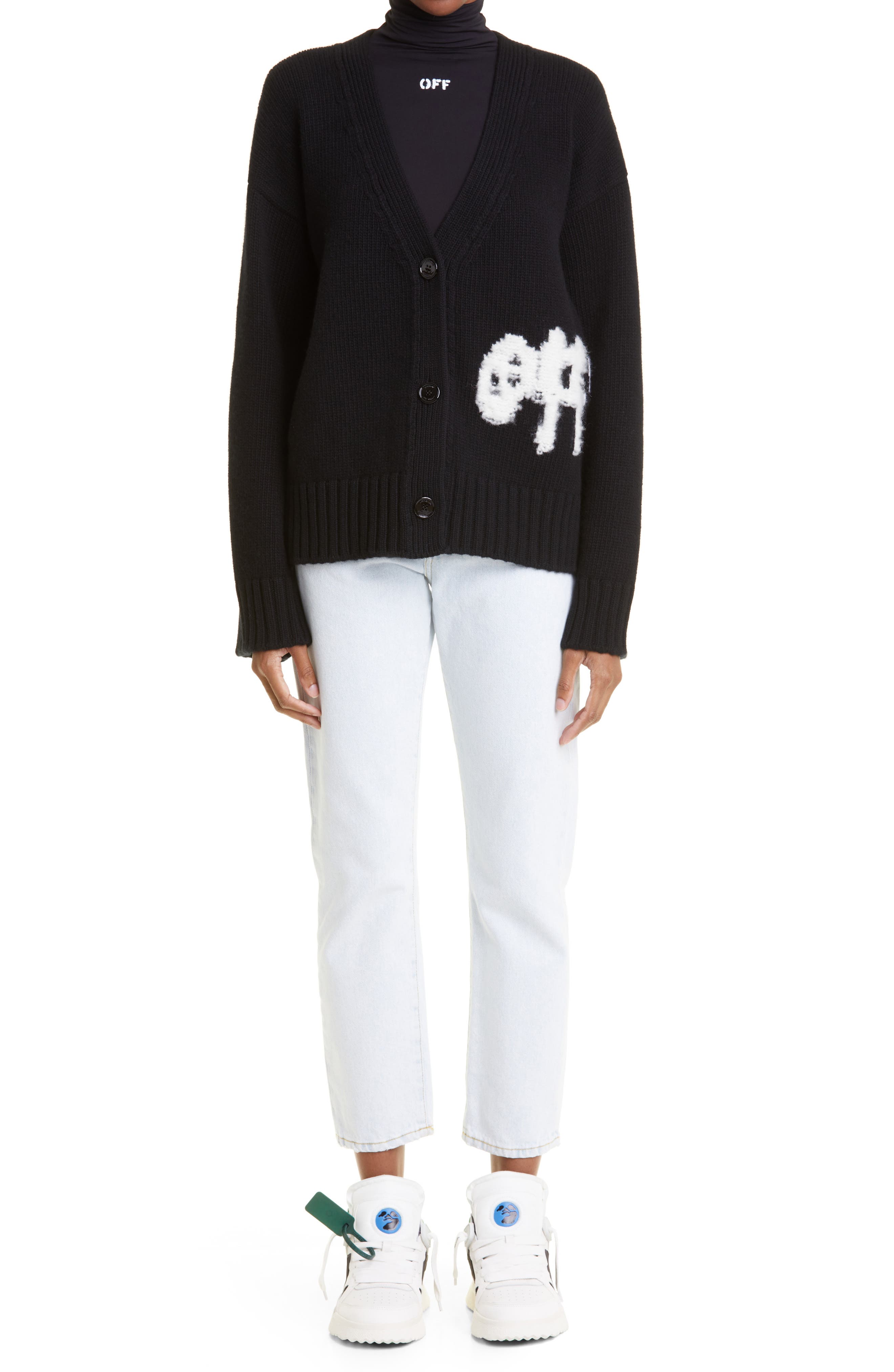 off white women's cardigan