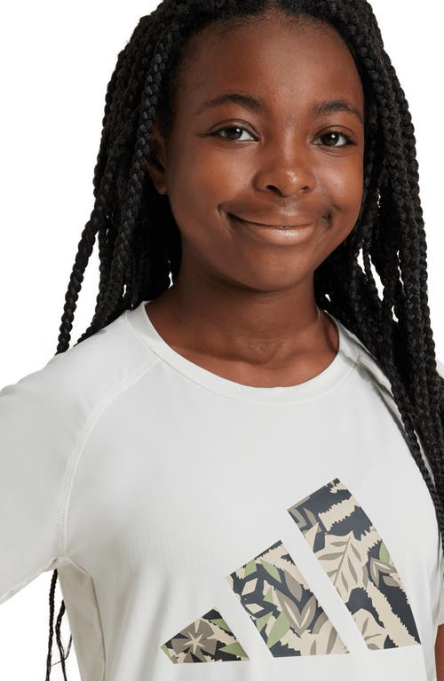 Shop Adidas Originals Adidas X Disney Kids' 'the Lion King' Graphic T-shirt In Logo White/brown/spark