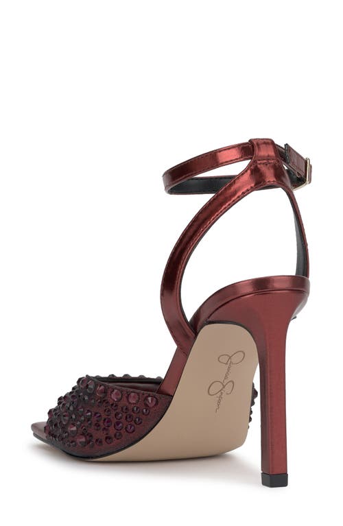 Shop Jessica Simpson Lendall Ankle Strap Sandal In Oxblood