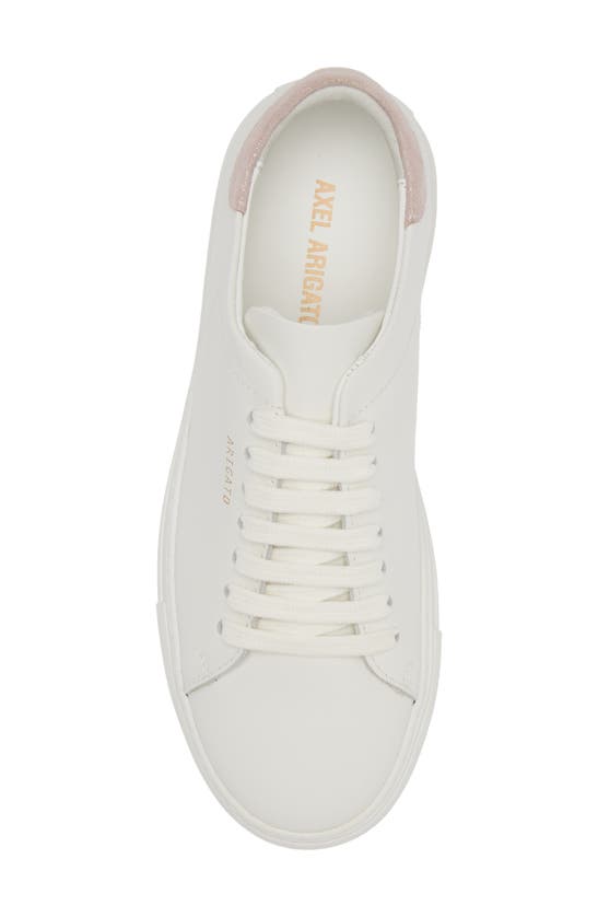 Shop Axel Arigato Clean 90 Sneaker In White/ Pink