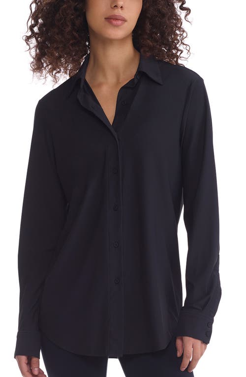 Shop Commando Classic Oversize Button-up Shirt In Black