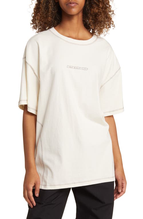 Flatlock Cotton T-Shirt in Ecru