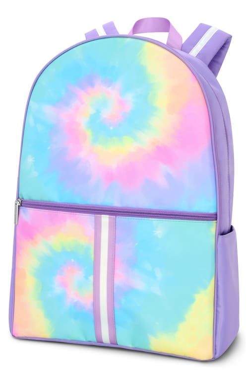 Shop Iscream Kids' Preppy Tie Dye Backpack In Purple Multi