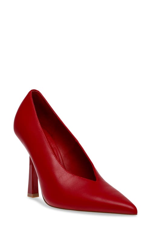 Sedona Pointed Toe Pump in Red Leather